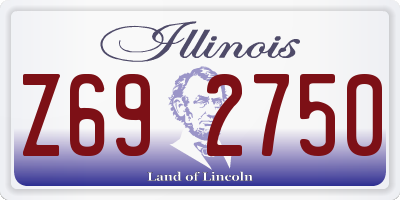 IL license plate Z692750