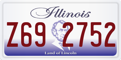IL license plate Z692752