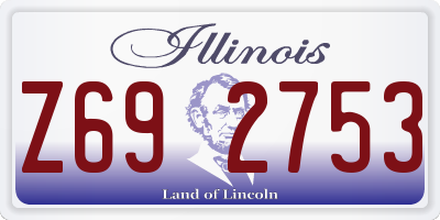 IL license plate Z692753