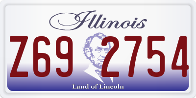 IL license plate Z692754