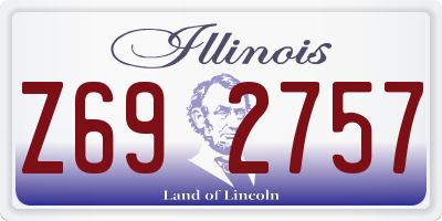 IL license plate Z692757