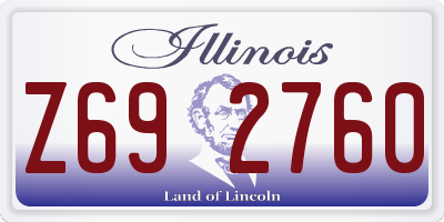 IL license plate Z692760