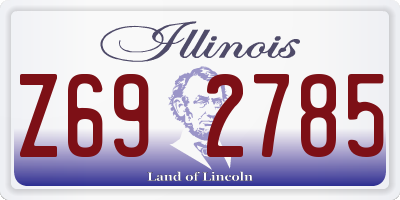 IL license plate Z692785