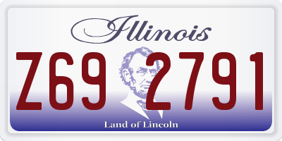 IL license plate Z692791