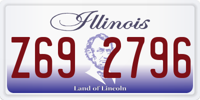 IL license plate Z692796