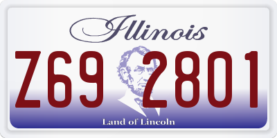 IL license plate Z692801