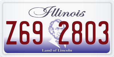IL license plate Z692803