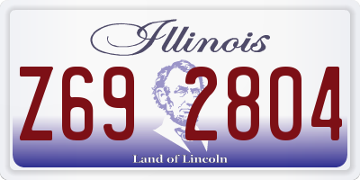 IL license plate Z692804