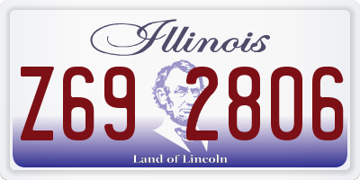 IL license plate Z692806
