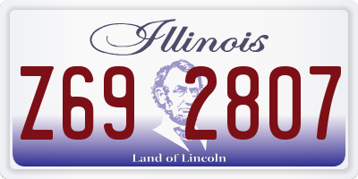 IL license plate Z692807