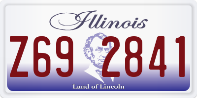 IL license plate Z692841