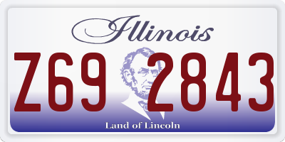 IL license plate Z692843