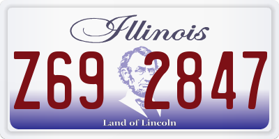 IL license plate Z692847