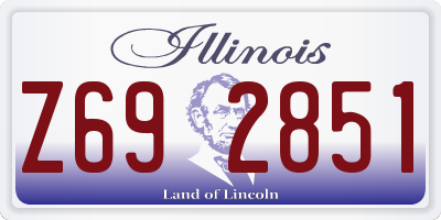 IL license plate Z692851