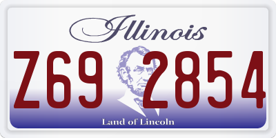 IL license plate Z692854