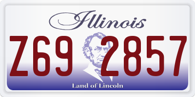 IL license plate Z692857