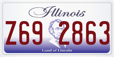 IL license plate Z692863