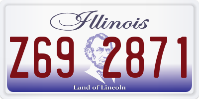 IL license plate Z692871