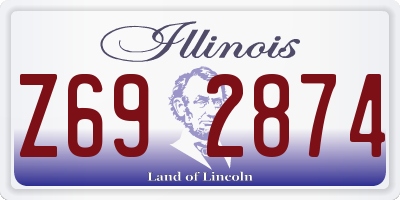 IL license plate Z692874