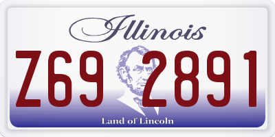 IL license plate Z692891