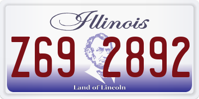 IL license plate Z692892