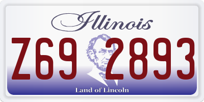 IL license plate Z692893