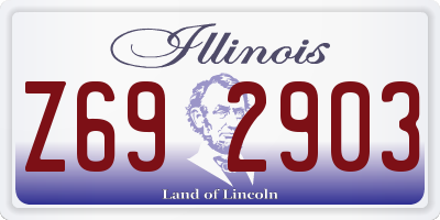 IL license plate Z692903
