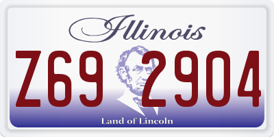 IL license plate Z692904