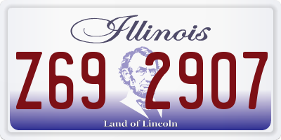 IL license plate Z692907