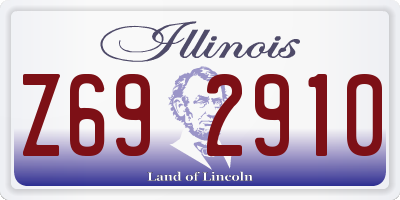 IL license plate Z692910