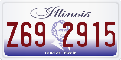 IL license plate Z692915