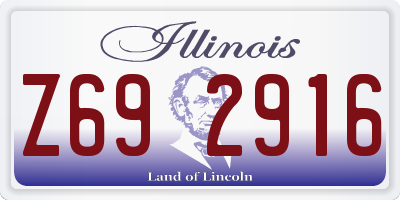 IL license plate Z692916