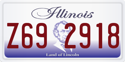 IL license plate Z692918