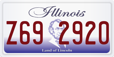 IL license plate Z692920