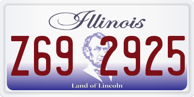 IL license plate Z692925