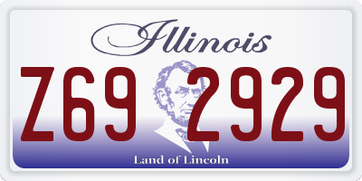 IL license plate Z692929