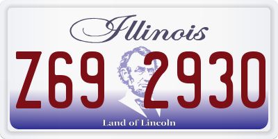 IL license plate Z692930