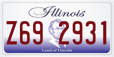 IL license plate Z692931