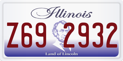 IL license plate Z692932