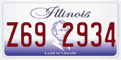 IL license plate Z692934