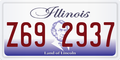 IL license plate Z692937