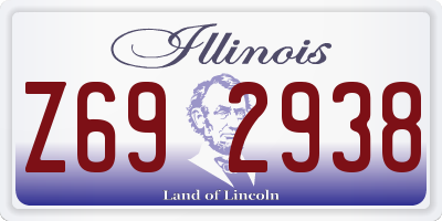 IL license plate Z692938