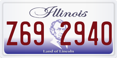 IL license plate Z692940