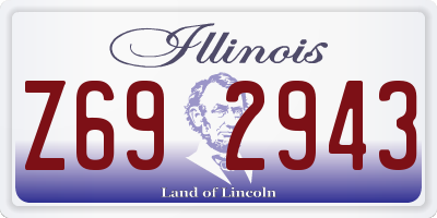 IL license plate Z692943