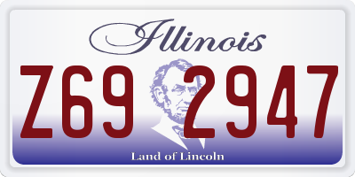 IL license plate Z692947