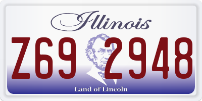 IL license plate Z692948