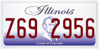 IL license plate Z692956