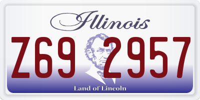 IL license plate Z692957