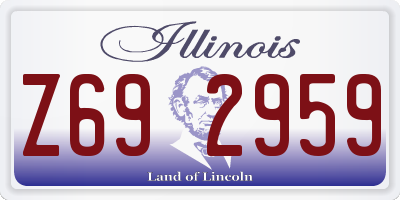 IL license plate Z692959