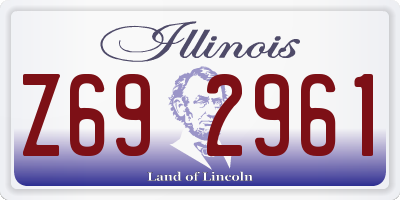IL license plate Z692961